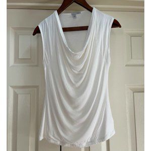 Halogen White Cowlneck Top